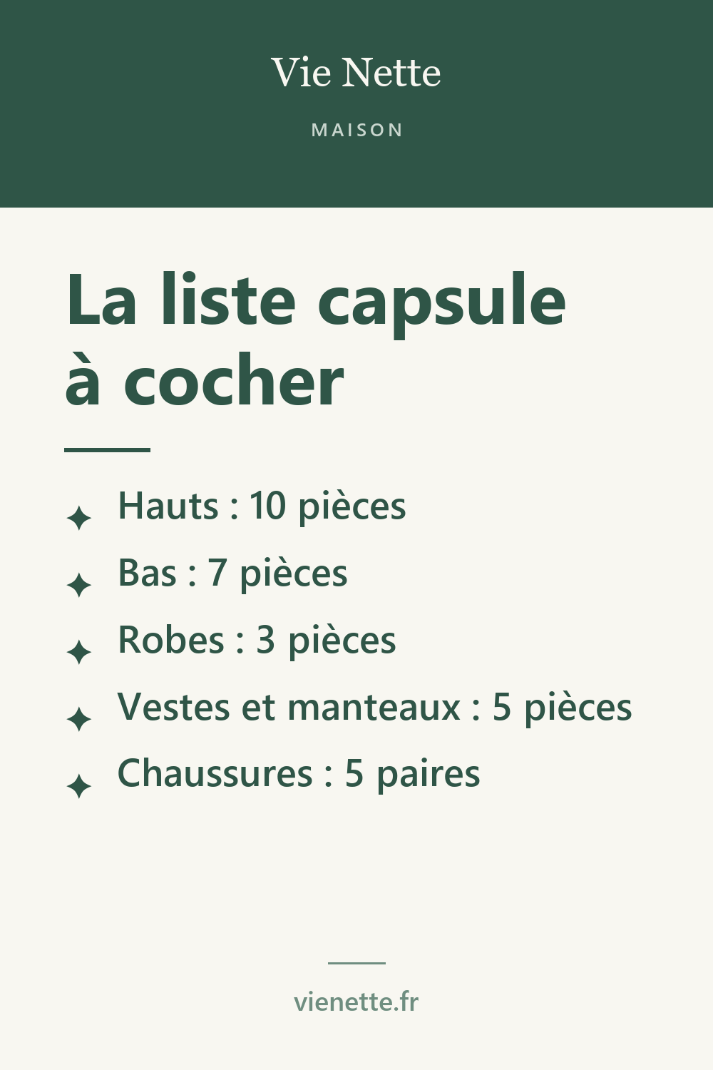 La liste capsule à cocher